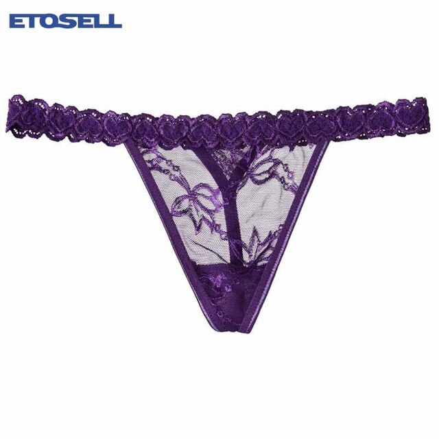 ETOSELL Women Lace Super Sexy Hip Low Waist Panty briefs Thongs Panties Female G String Sexy Lace Underwear Panties Intimates