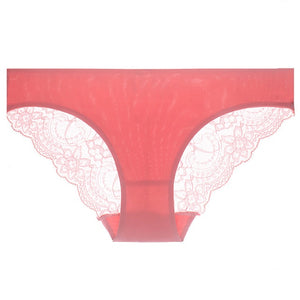 S-3XL!Free shipping!Hot sale!  women's sexy lace panties seamless cotton breathable panty Hollow briefs Plus Size girl underwear