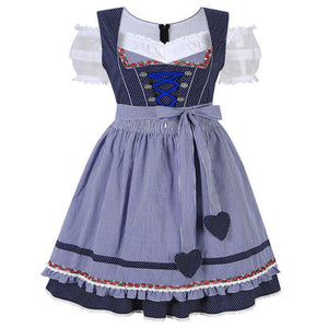 Dirndl Dress German Oktoberfest Bavarian Beer Wench Costume Maid Outfit Fancy