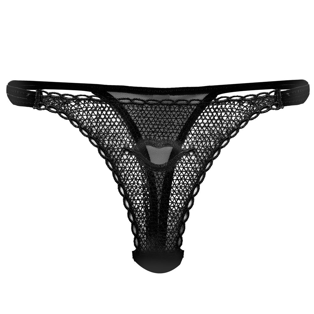 Women Sexy Lingerie G-string Transparent Underwear Thongs Lace Floral Sheer Low Waist Briefs Seamless T-back Panties tanga mujer