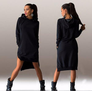 Women Hooded 2019 Autumn Hoodie Long Sleeve Slim College Style Women Hoody Dress Letter Print Hooded Front Pocket Sweatshirt