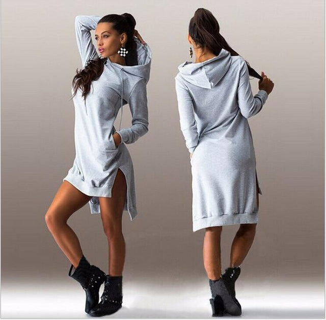 Women Hooded 2019 Autumn Hoodie Long Sleeve Slim College Style Women Hoody Dress Letter Print Hooded Front Pocket Sweatshirt