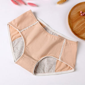 Menstrual period physiological underwear cotton antibacterial girl middle waist menstruation lady physiological briefs