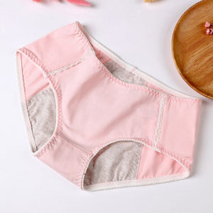 Menstrual period physiological underwear cotton antibacterial girl middle waist menstruation lady physiological briefs