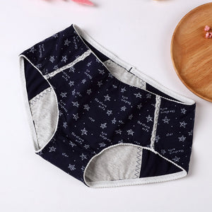 Menstrual period physiological underwear cotton antibacterial girl middle waist menstruation lady physiological briefs