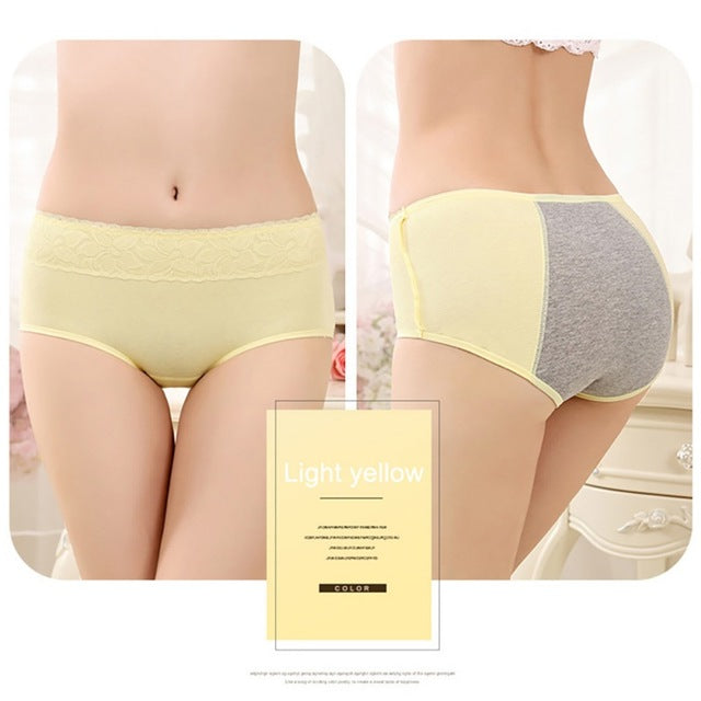 Menstrual Period Underwear Women Cozy Lace Sexy Panties Ladies Seamless Physiological Leakproof Underwear