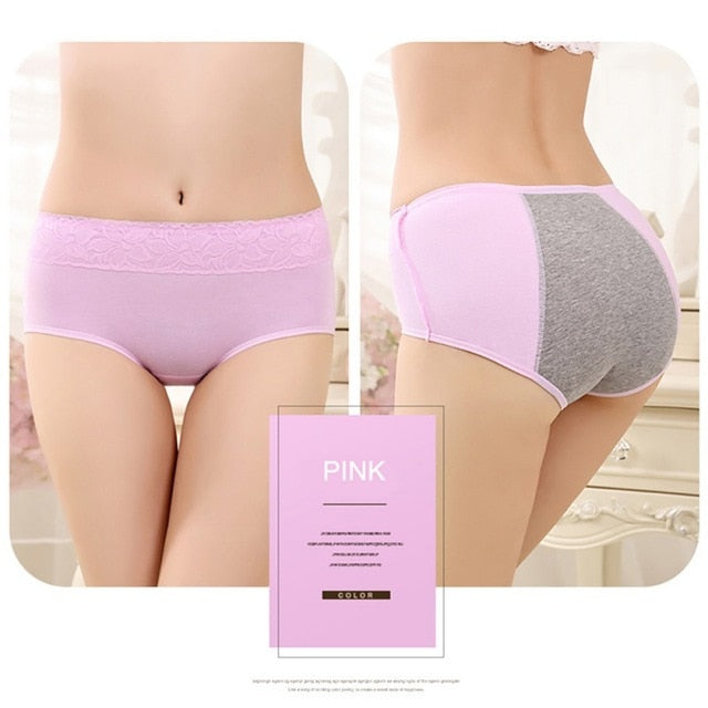 Menstrual Period Underwear Women Cozy Lace Sexy Panties Ladies Seamless Physiological Leakproof Underwear